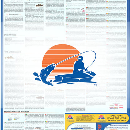 Sand Point, Crane, and Little Vermilion Lakes Fishing Map
