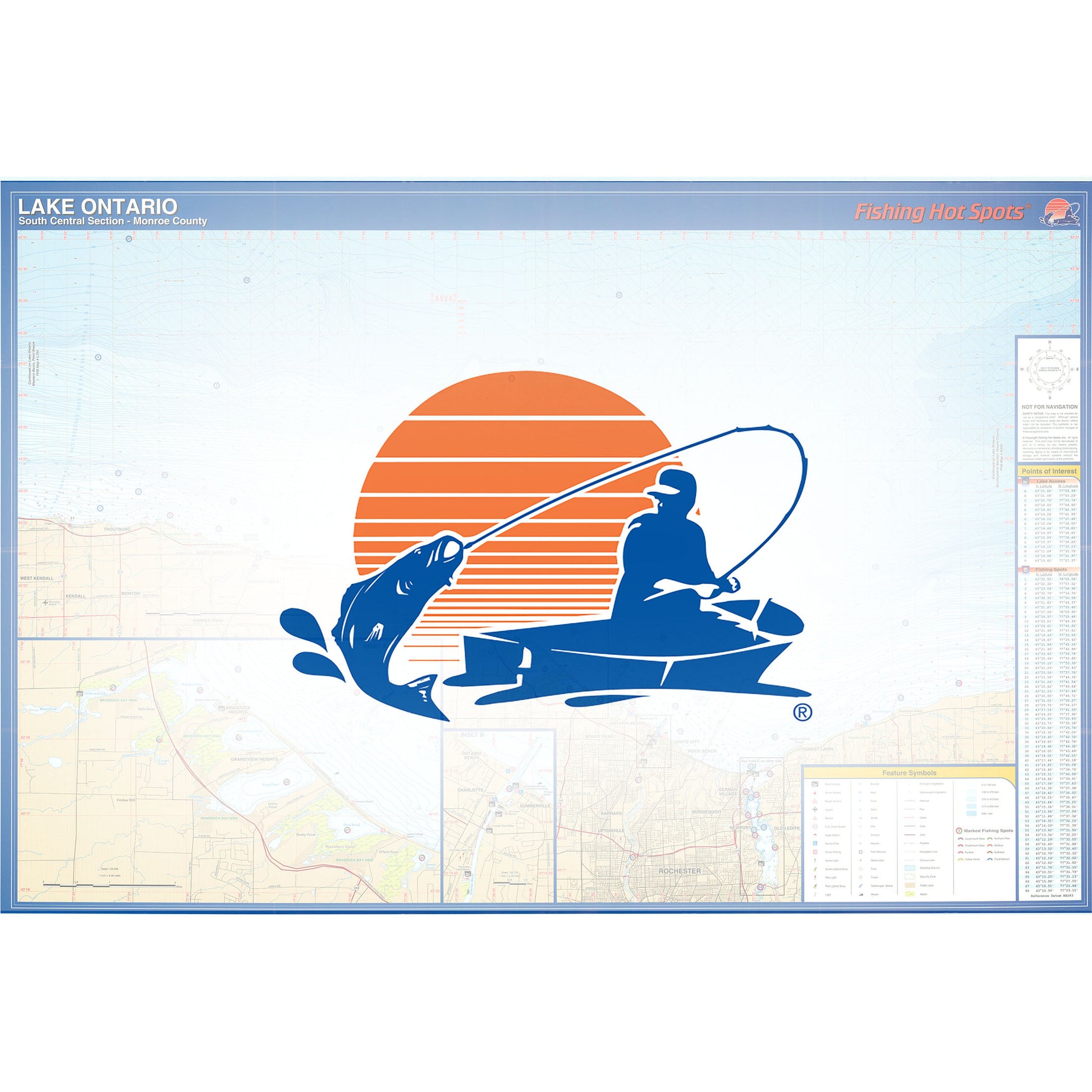 Ontario-- South Central (Monroe Co.) fishing map