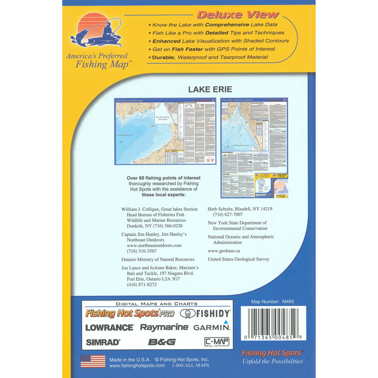 Lake Erie Fishing Map - Eastern Basin (Sturgeon Point-Point Abino - NY/ONT)