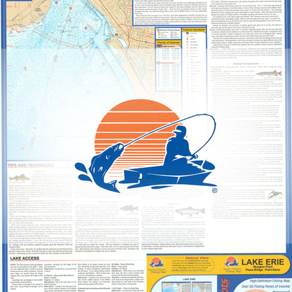 Lake Erie Fishing Map - Eastern Basin (Sturgeon Point-Point Abino - NY/ONT)