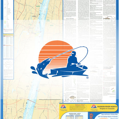 Hudson River-North (Kingston-Coxsackie) Fishing Map