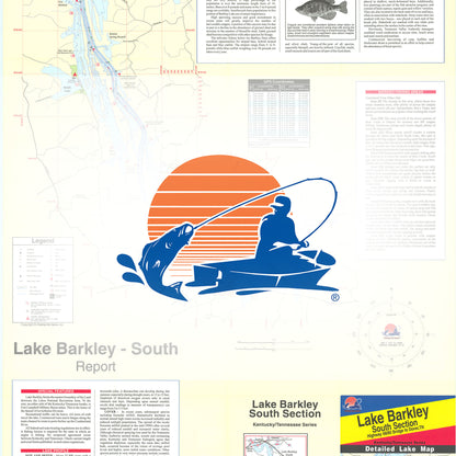 Lake Barkley South Fishing Map (Hwy 68 Bridge to Dover - TN/KY)
