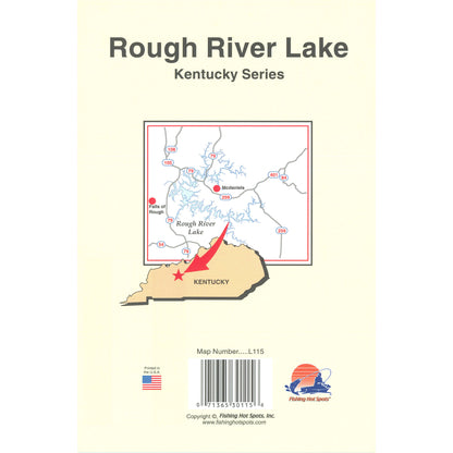 Rough River Lake (KY) Fishing Map