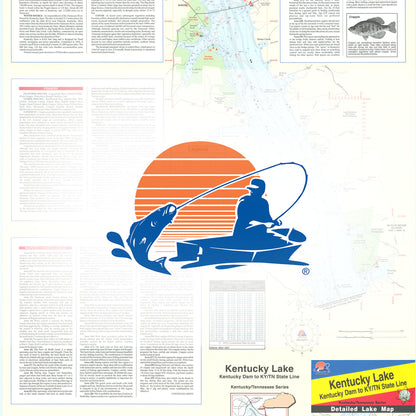 Kentucky Lake-North (Kentucky Dam to KY/TN Line) Fishing Map