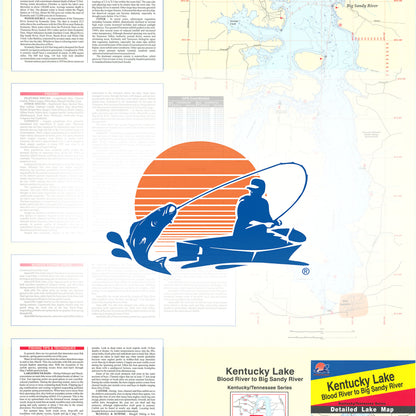 Kentucky Lake-Central (Blood River to Big Sandy - TN/KY) Fishing Map