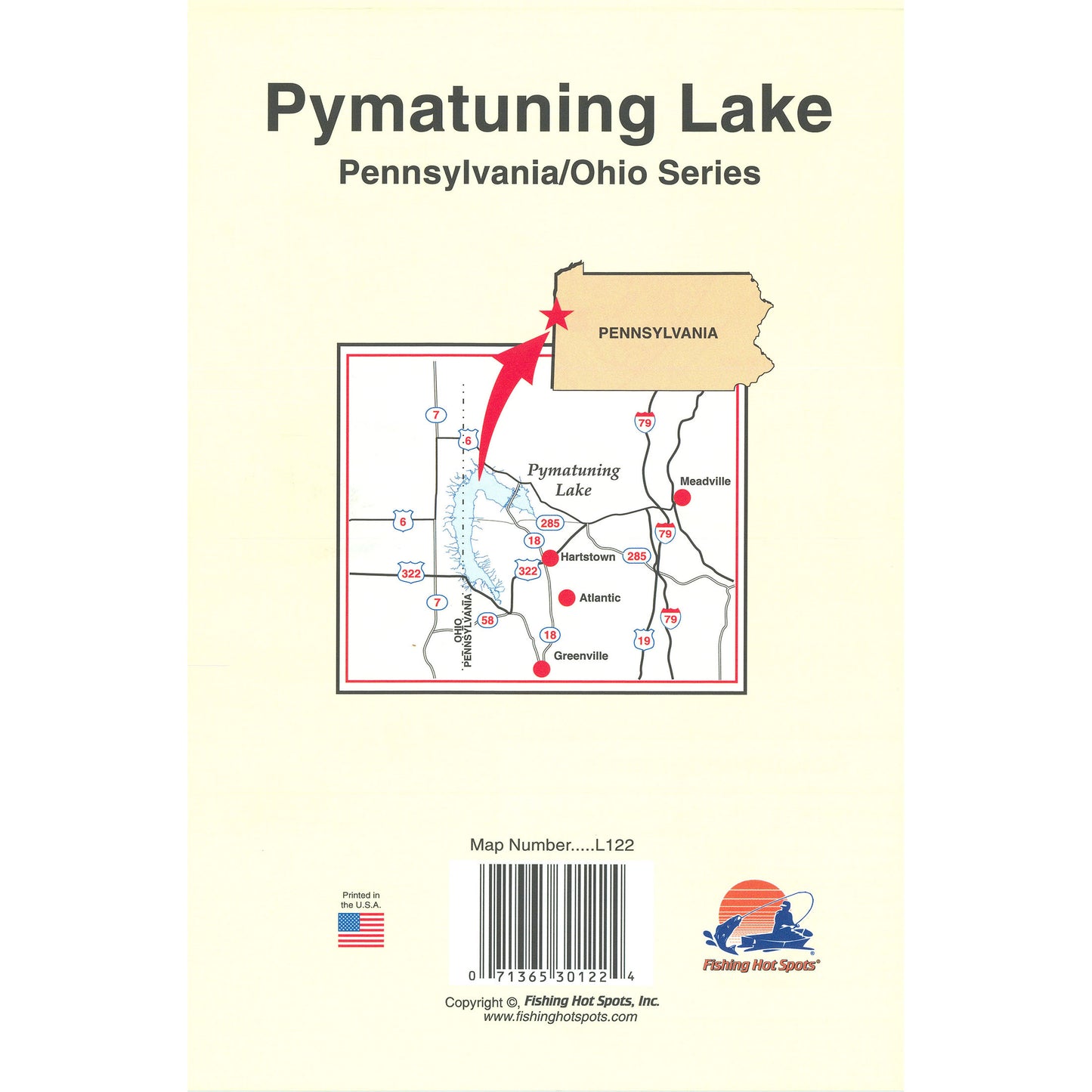 Pymatuning Lake Fishing Map