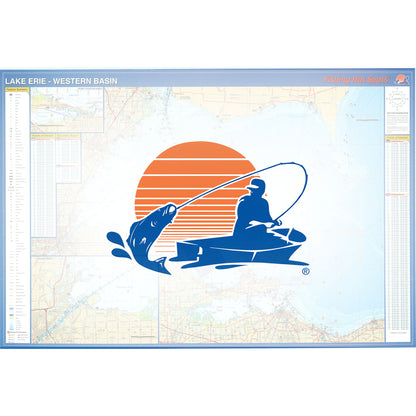 Lake Erie Fishing Map - Western Basin Fishing Map