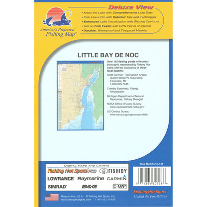 Little Bay de Noc Fishing Map