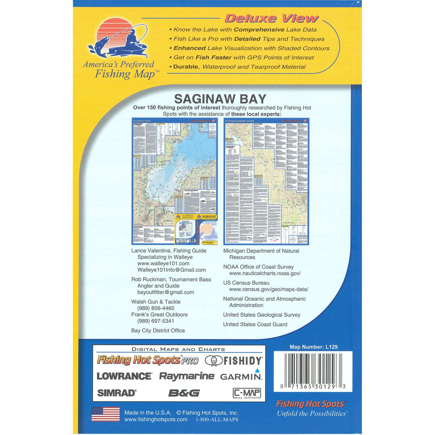 Saginaw Bay Fishing Map