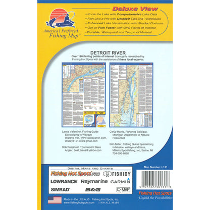 Detroit River Fishing Map