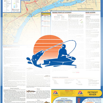 Detroit River Fishing Map