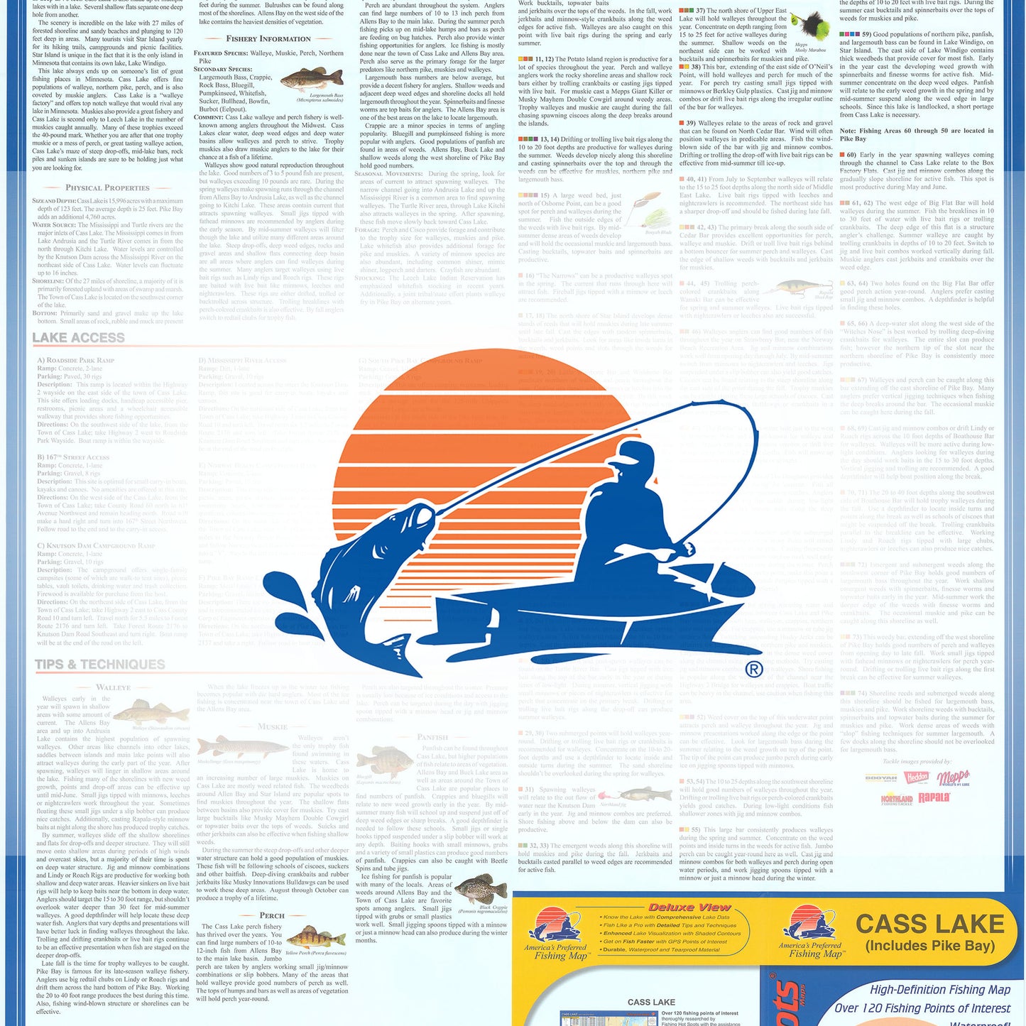 Cass Lake/Pike Bay Fishing Map