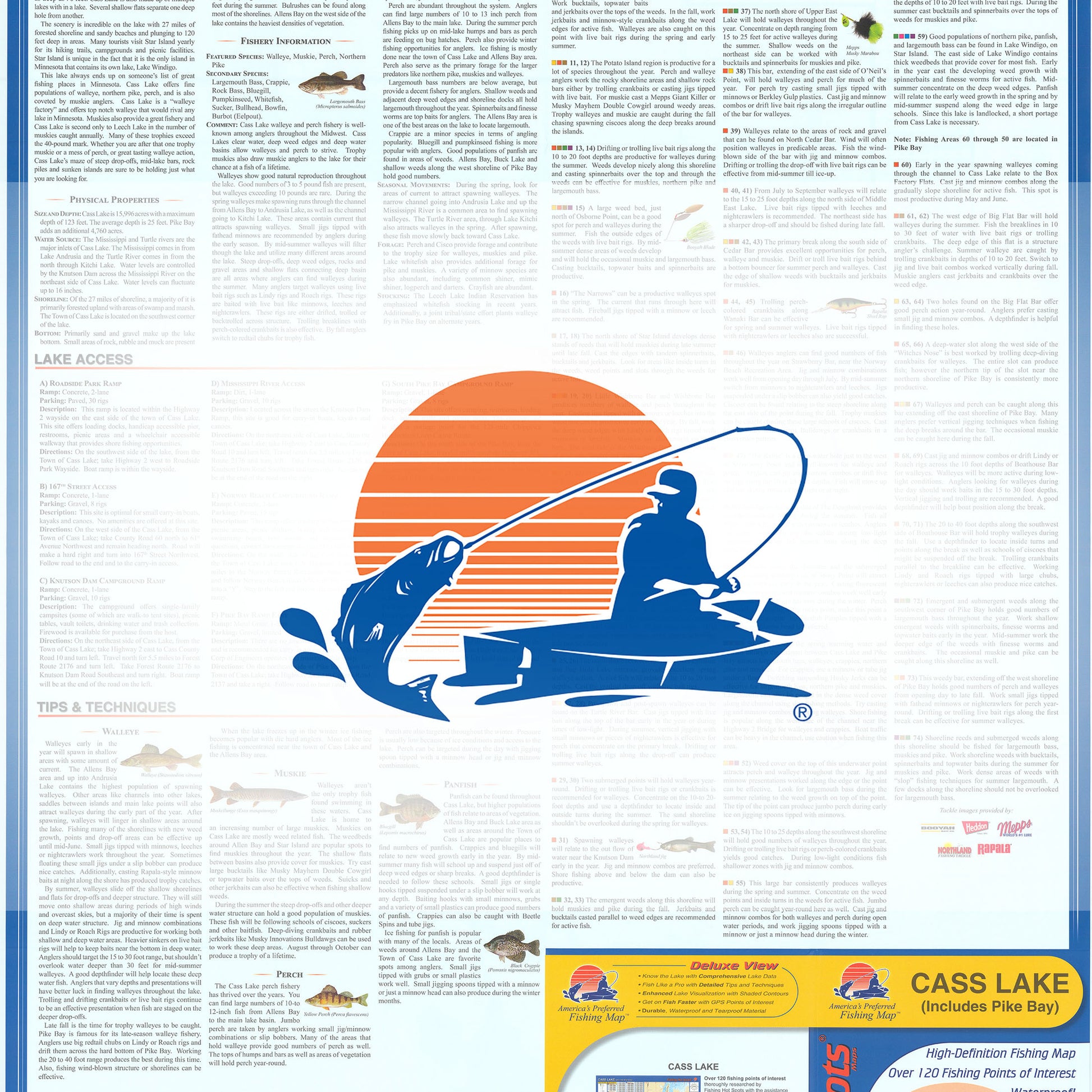 Cass Lake/Pike Bay Fishing Map