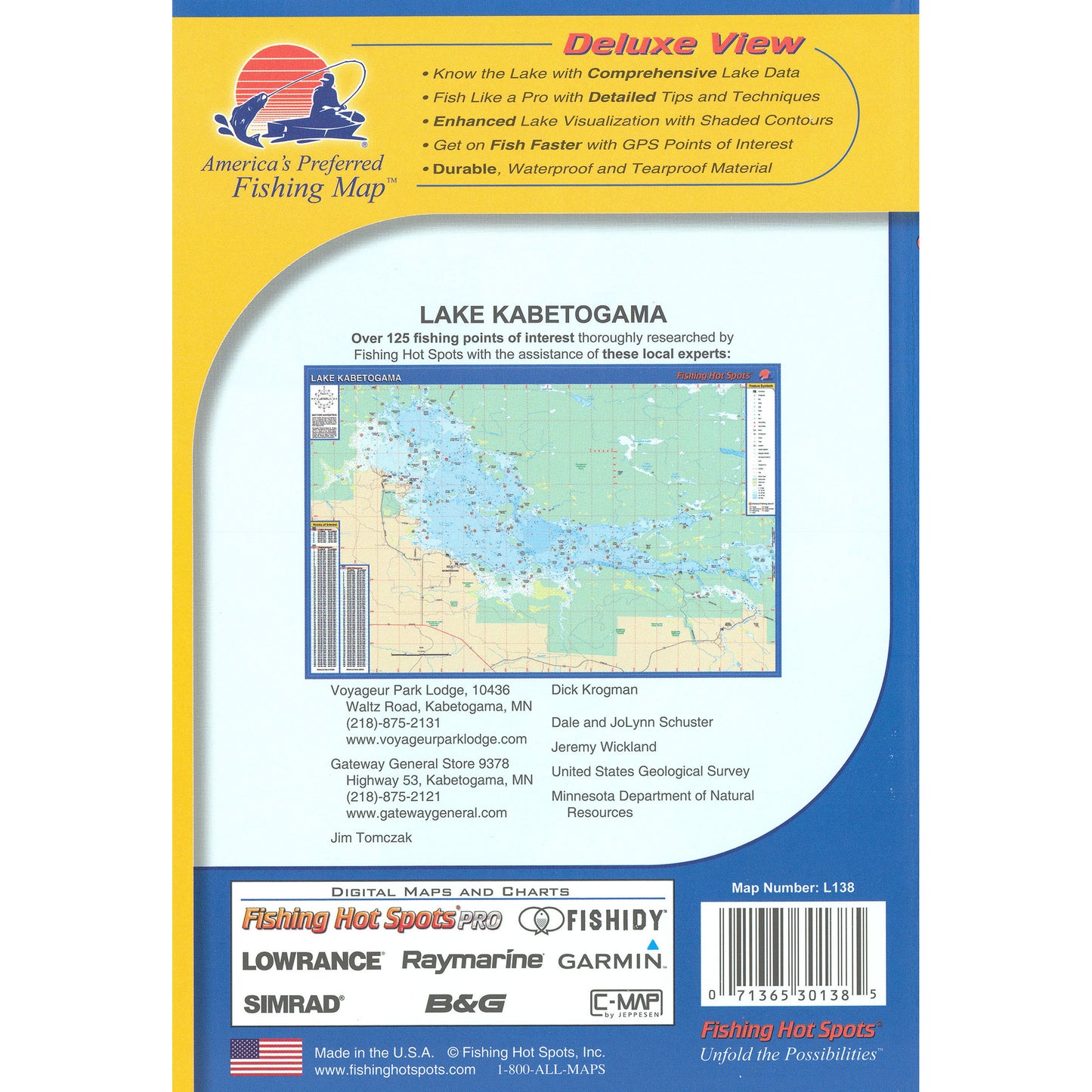 Kabetogama Lake Fishing Map