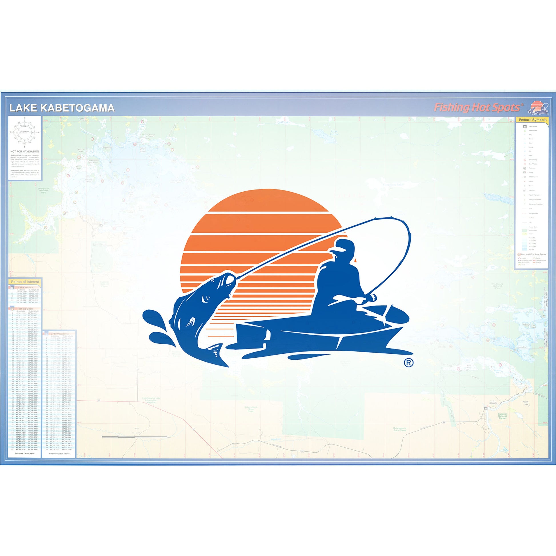 Kabetogama Lake Fishing Map