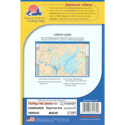 Leech Lake Fishing Map