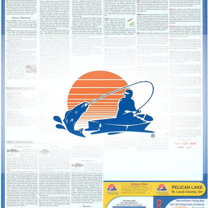 Pelican Lake Fishing Map (St. Louis Co. Orr)