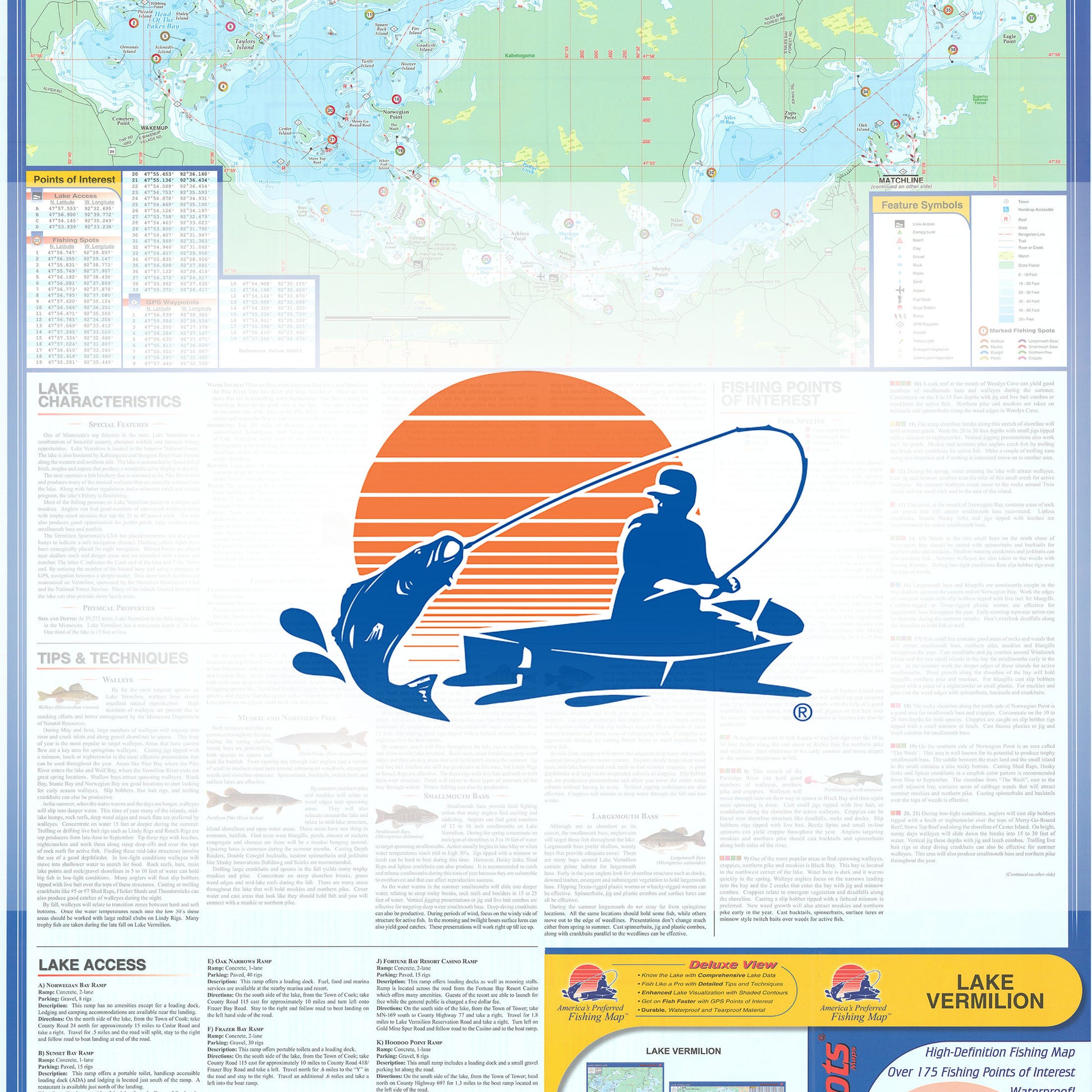 Lake Vermilion Fishing Map