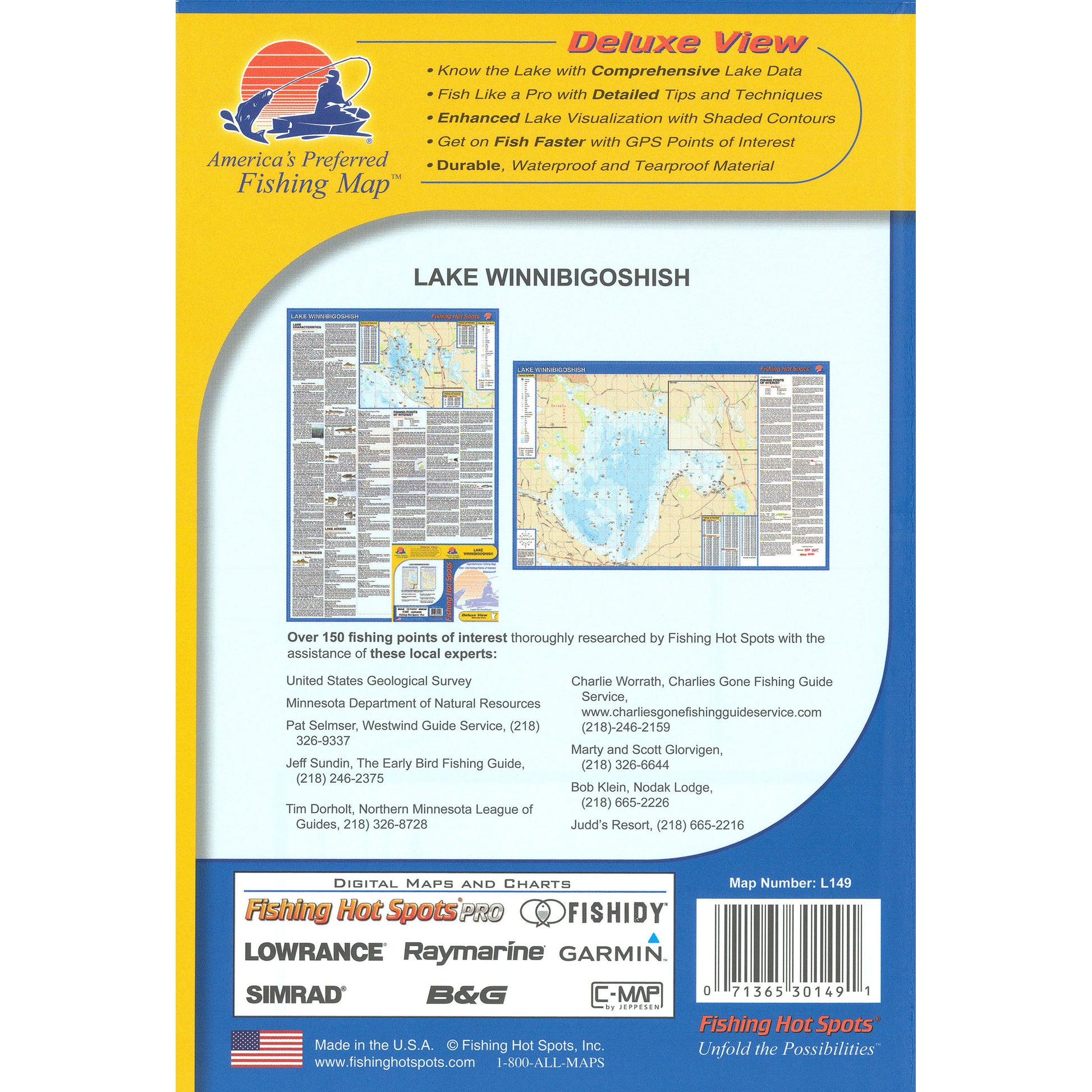 Lake Winnibigoshish Fishing Map