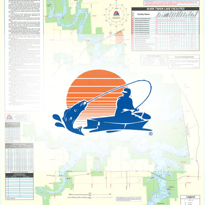 Mark Twain Lake Fishing Map