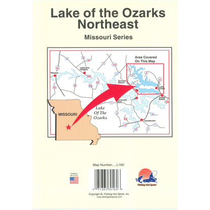 Lake of the Ozarks-Northeast (Milemarker 17 to Bagnell Dam) Fishing Map