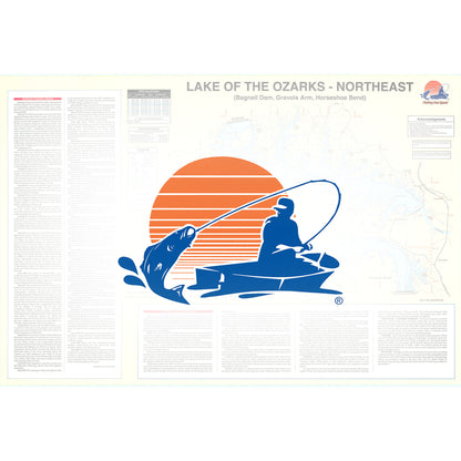 Lake of the Ozarks-Northeast (Milemarker 17 to Bagnell Dam) Fishing Map