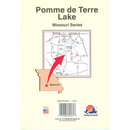 Pomme de Terre Lake Fishing Map