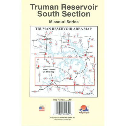 Truman Reservoir-South (South of Hwy 7) Fishing Map