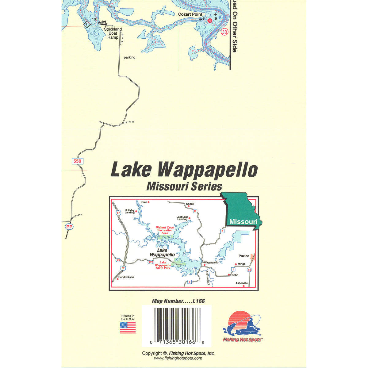 Lake Wappapello Fishing Map