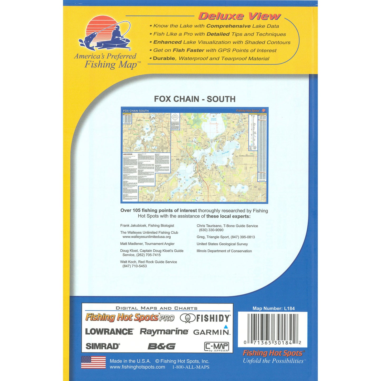 Fox Chain-South Fishing Map