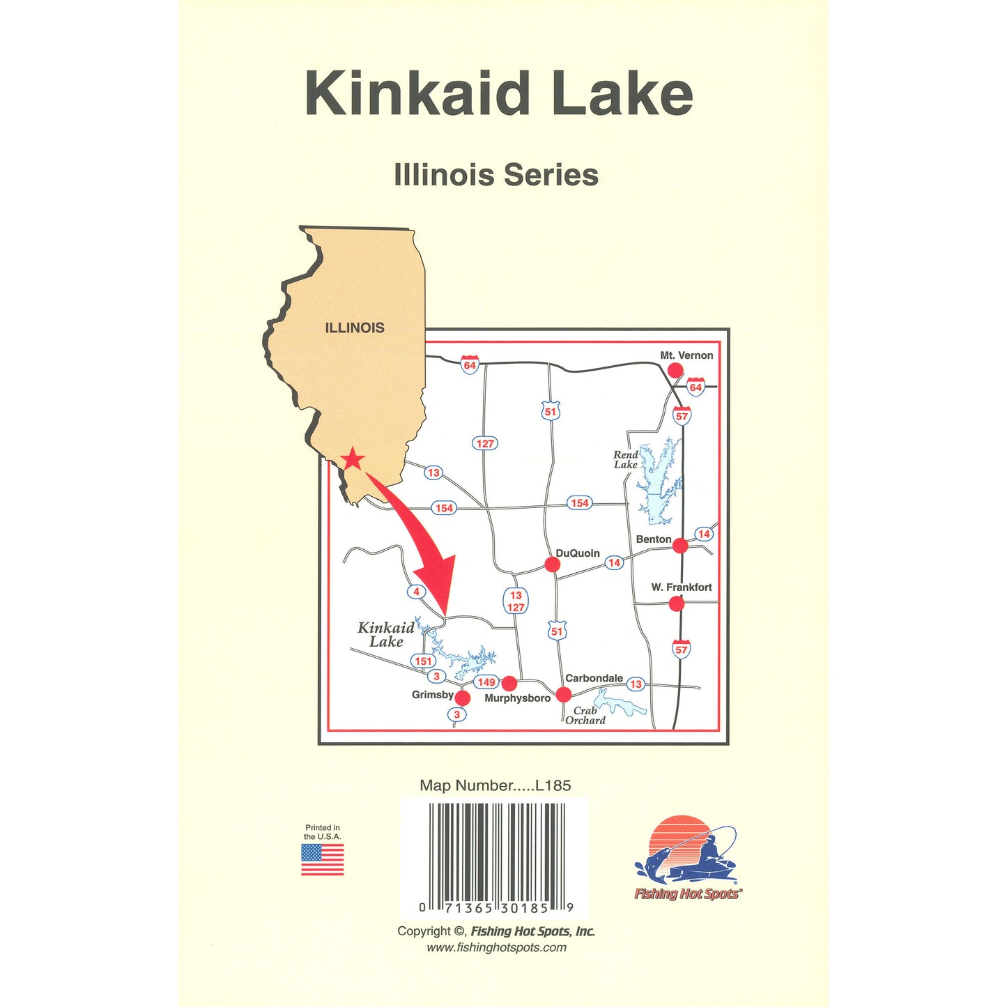 Kinkaid Lake Fishing Map
