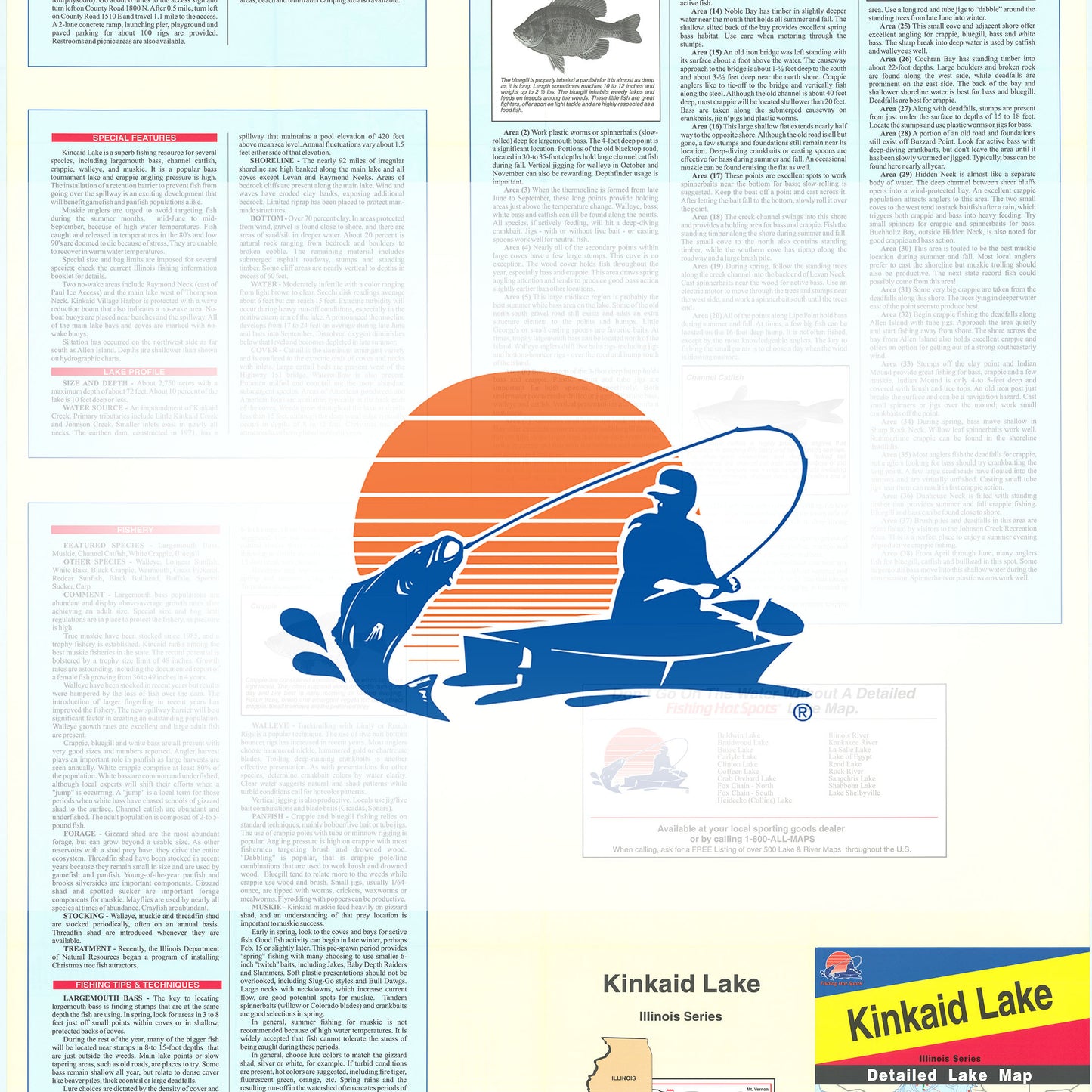 Kinkaid Lake Fishing Map
