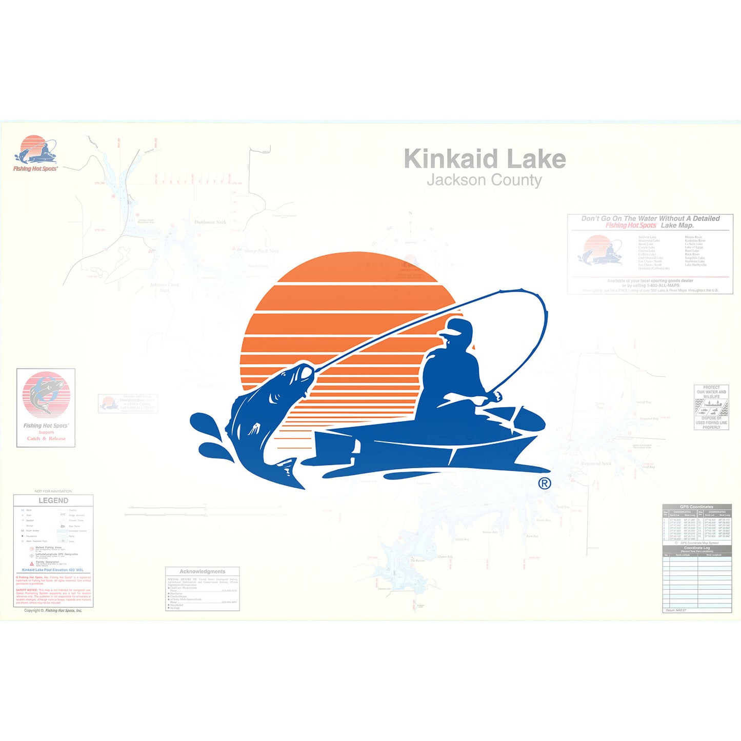 Kinkaid Lake Fishing Map