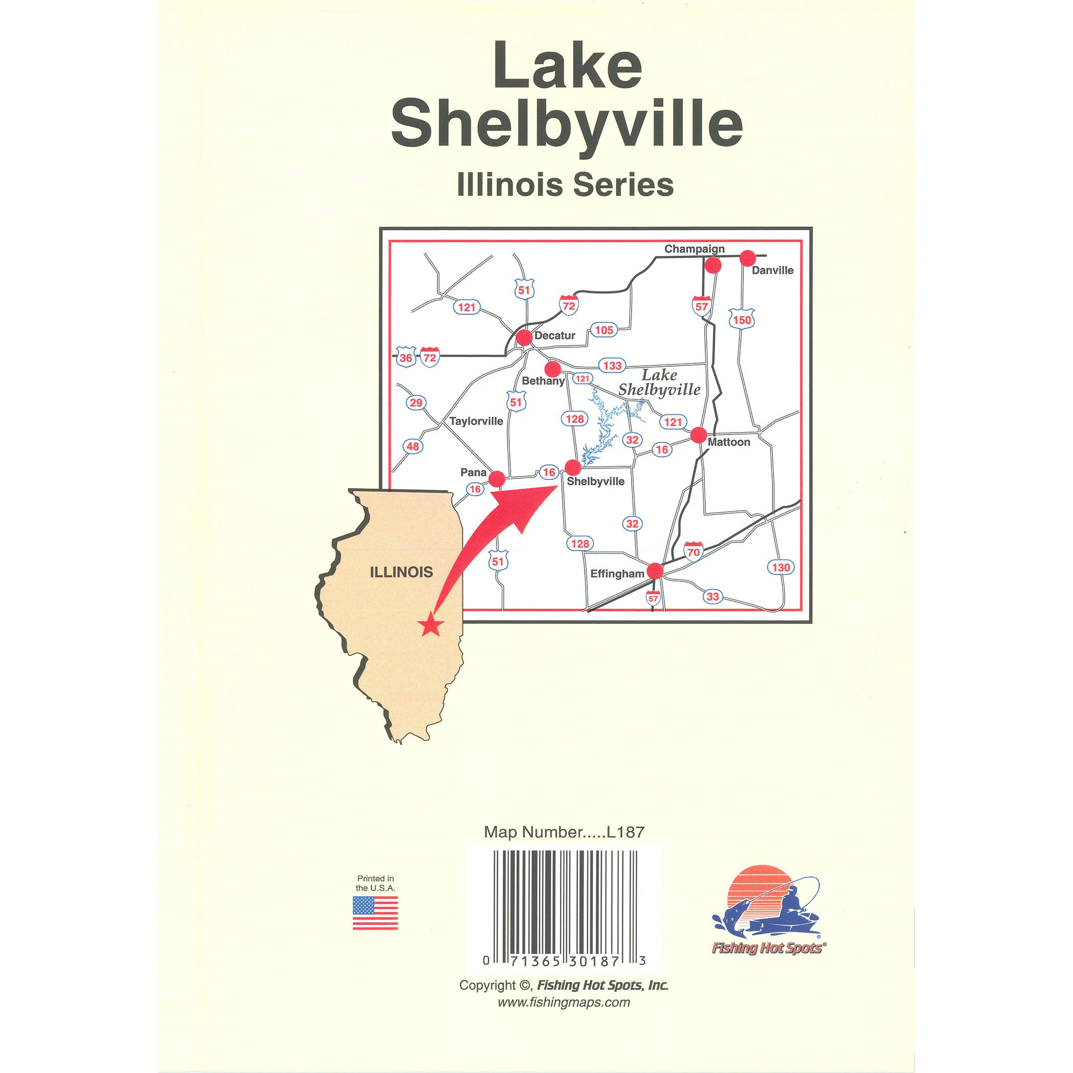 Lake Shelbyville Fishing Map Longitude Maps 1 