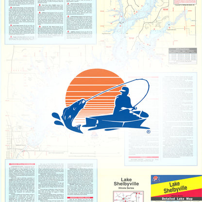 Lake Shelbyville Fishing Map