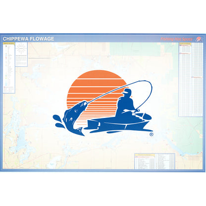 Chippewa Flowage (Sawyer Co) Fishing Map