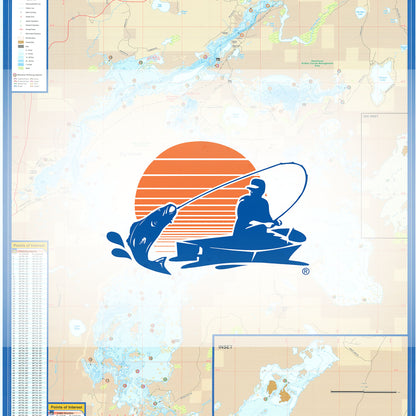 Turtle-Flambeau Flowage (Iron Co) Fishing Map