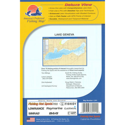 Lake Geneva Fishing Map (Walworth Co)