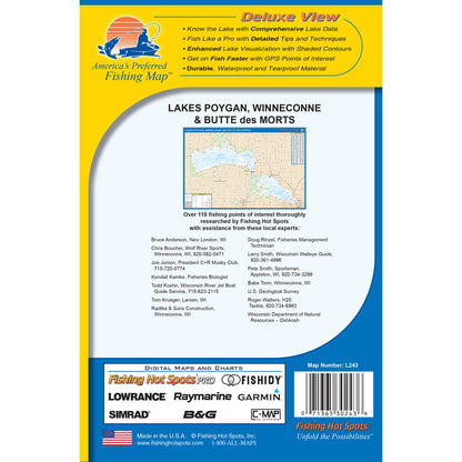 Poygan/Winneconne/Butte des Morts Fishing Map