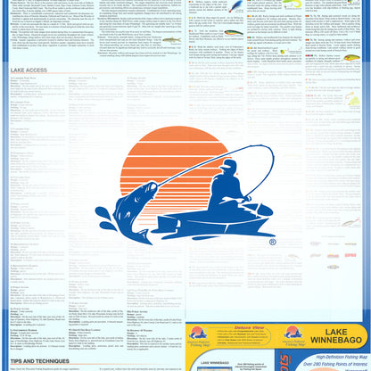 Lake Winnebago Fishing Map (Winnebago Co)