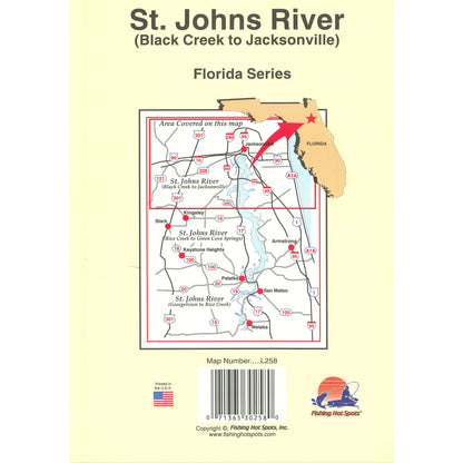 St. Johns River (Black Creek to Jacksonville) Fishing Map
