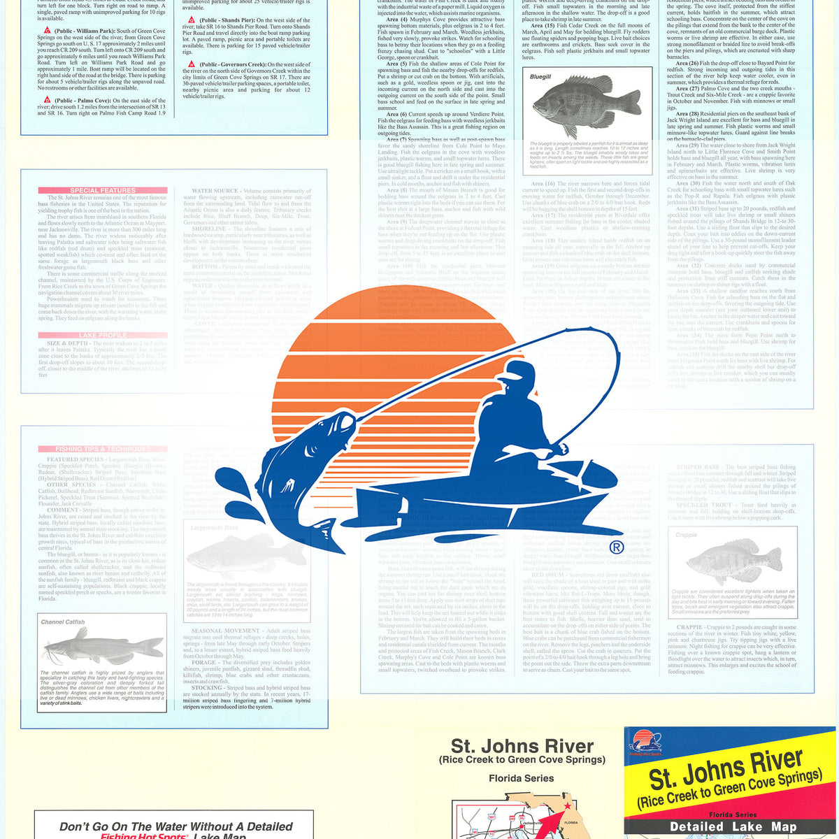 St. Johns River (Rice Creek to Green Cove Springs) Fishing Map