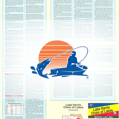 Harris Chain of Lakes Fishing Map