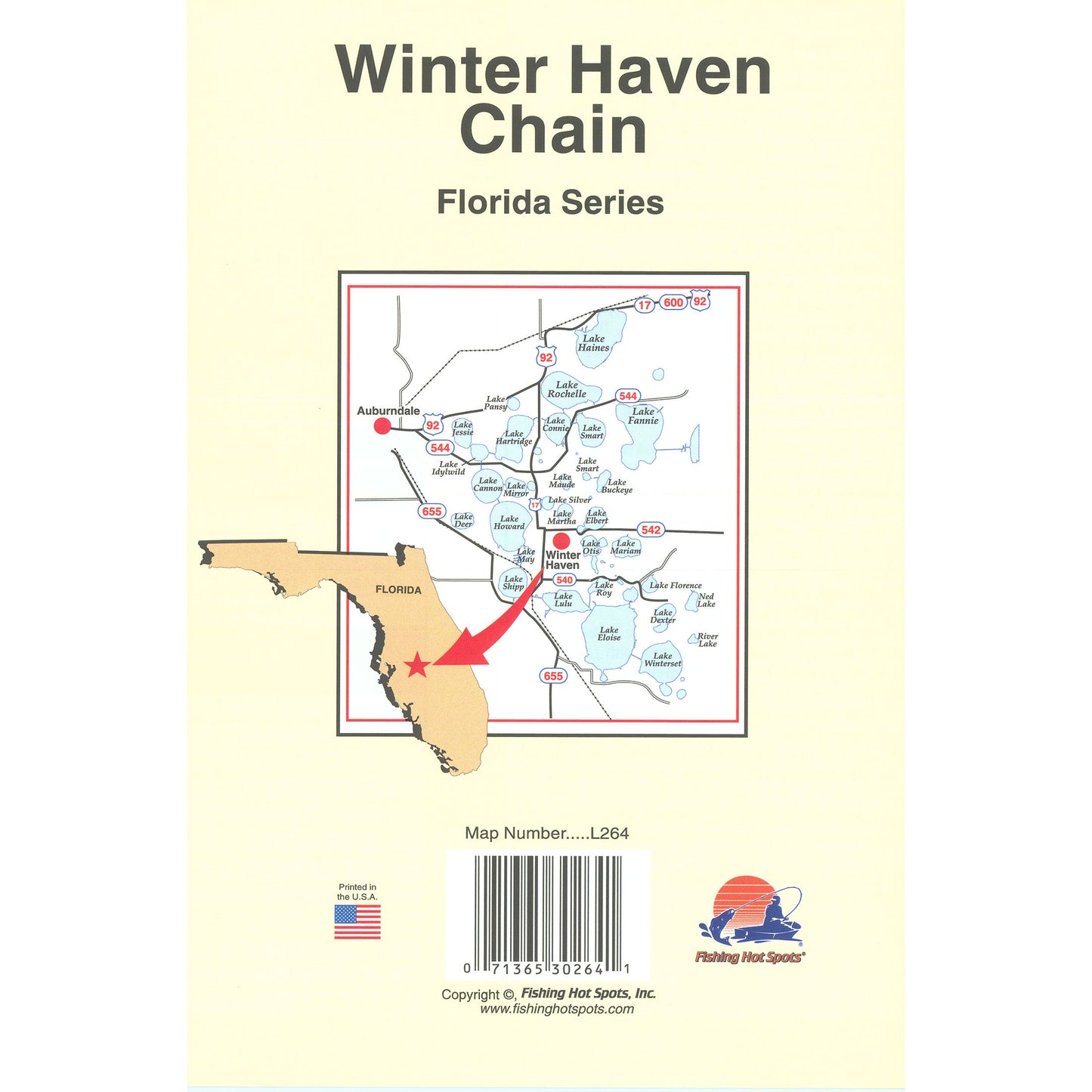 Winter Haven Chain Fishing Map