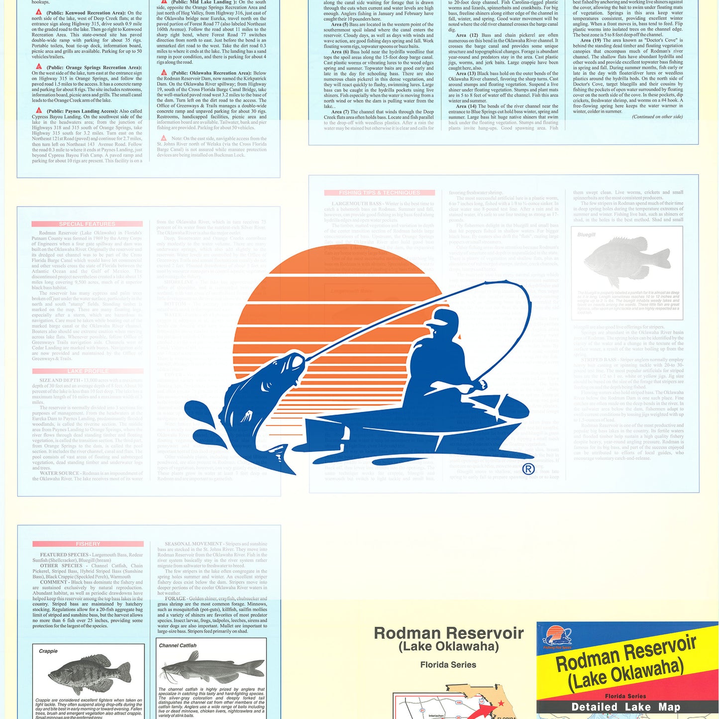 Rodman Reservoir Fishing Map