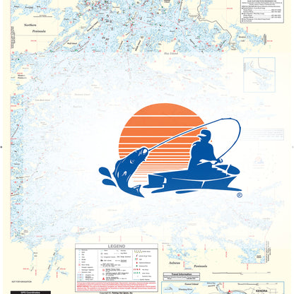 Lake of the Woods Northeast Fishing Map (incl. Kenora/Witch/Bigstone Bays)