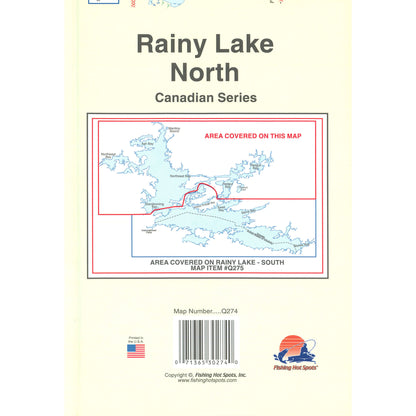 Rainy Lake North Fishing Map