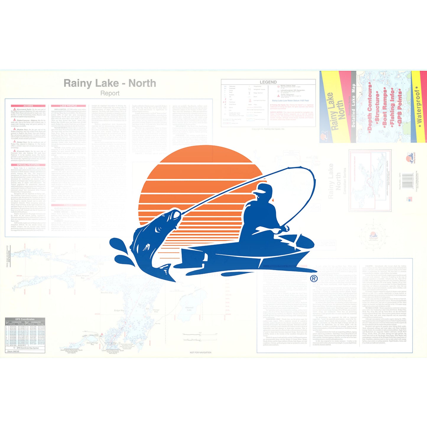 Rainy Lake North Fishing Map
