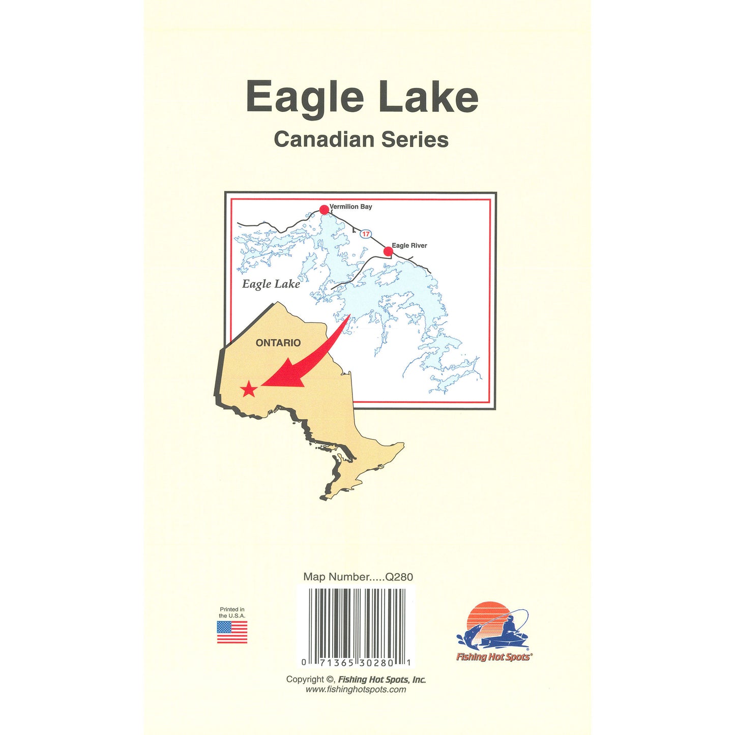 Eagle Lake (Ontario) Fishing Map