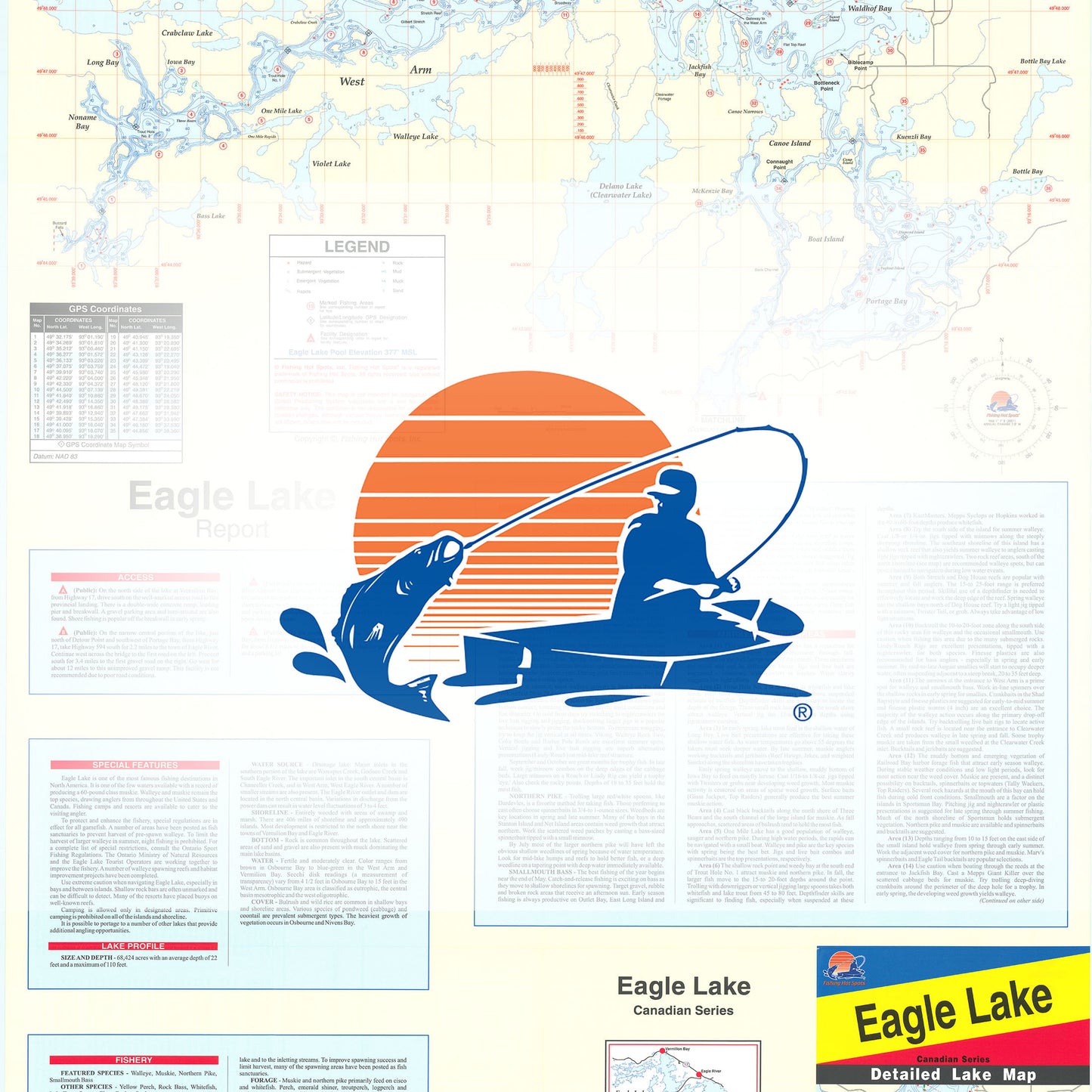 Eagle Lake (Ontario) Fishing Map